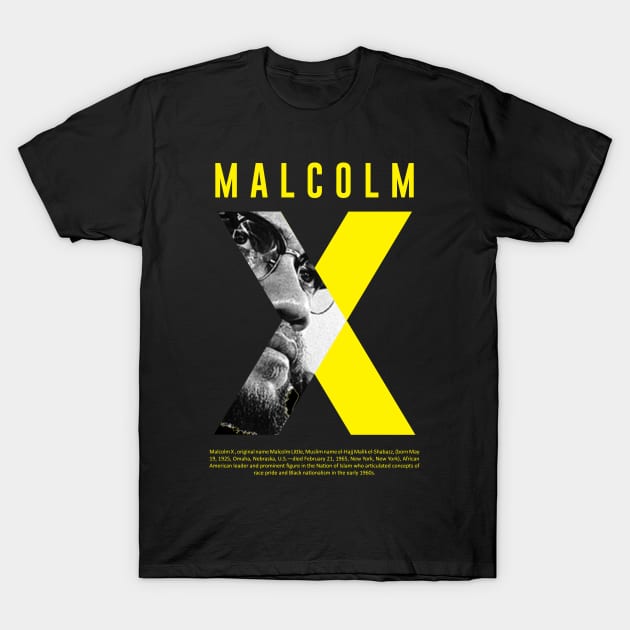 Malcolm X T-Shirt by ZUNAIRA